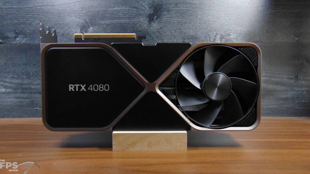 NVIDIA GeForce RTX 4080 Founders Edition Back View sitting on Desk