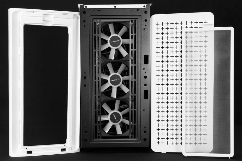 DeepCool CK560 WH Case front with front bezel off