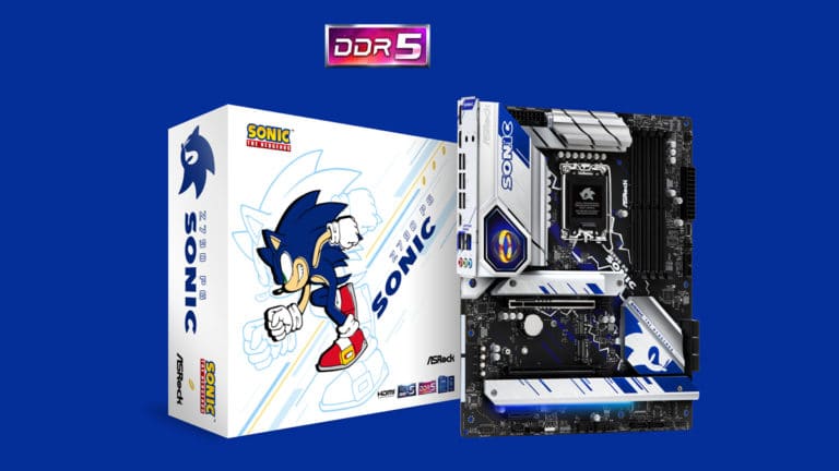 ASRock Launches the Z790 PG SONIC, an Officially Licensed Motherboard with Sonic the Hedgehog Graphics and 16-Bit Spinning Ring