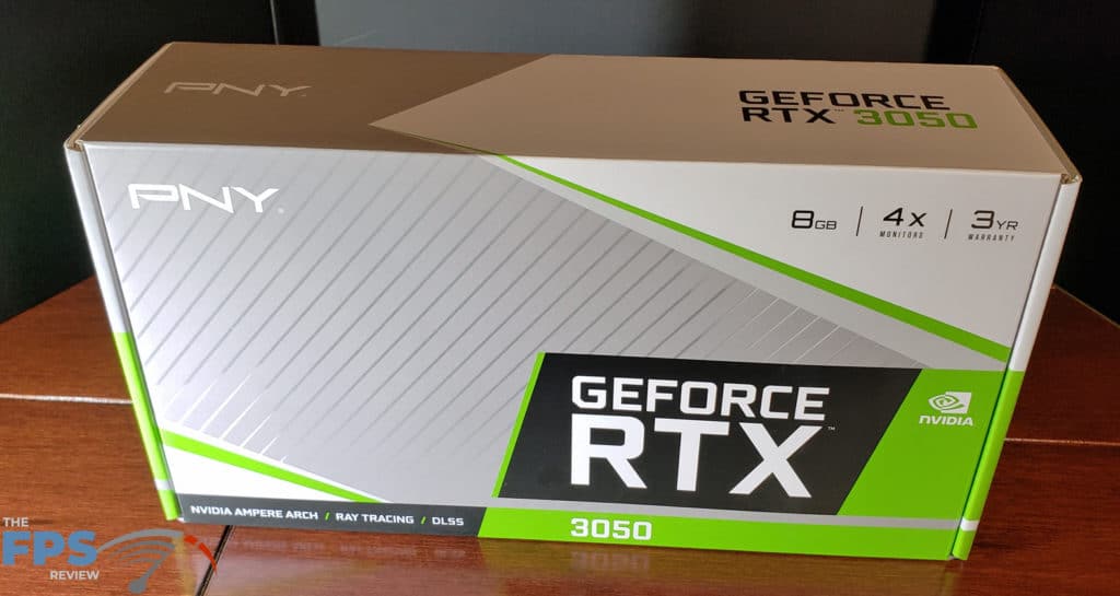 PNY GeForce RTX 3050 8G VERTO Dual Fan: Box front