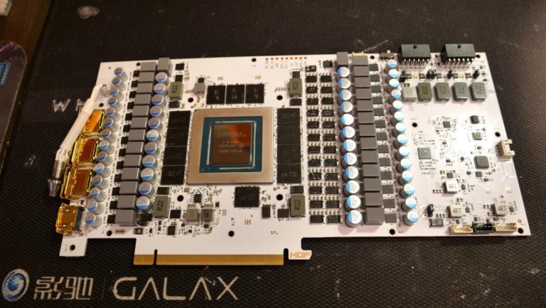 GALAX RTX 4090 HOF PCB Pictured, Confirming It Is the World’s First AD102-300 GPU with Dual 16-Pin Power Connectors