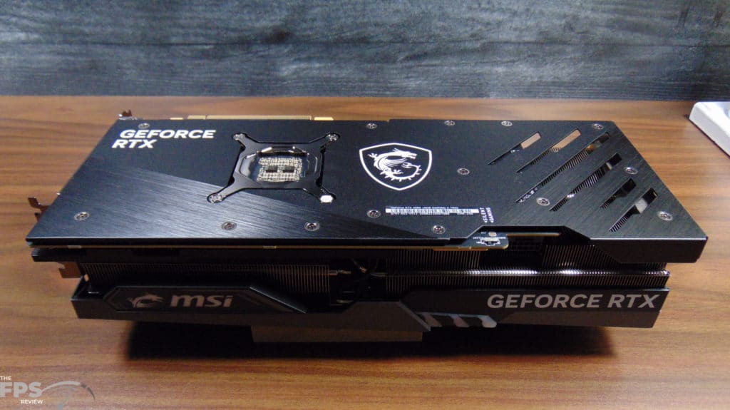 MSI GeForce RTX 4080 16GB GAMING X TRIO bottom view