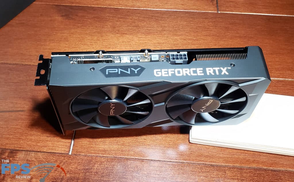 PNY GeForce RTX 3050 8G VERTO Dual Fan: standing outer edge