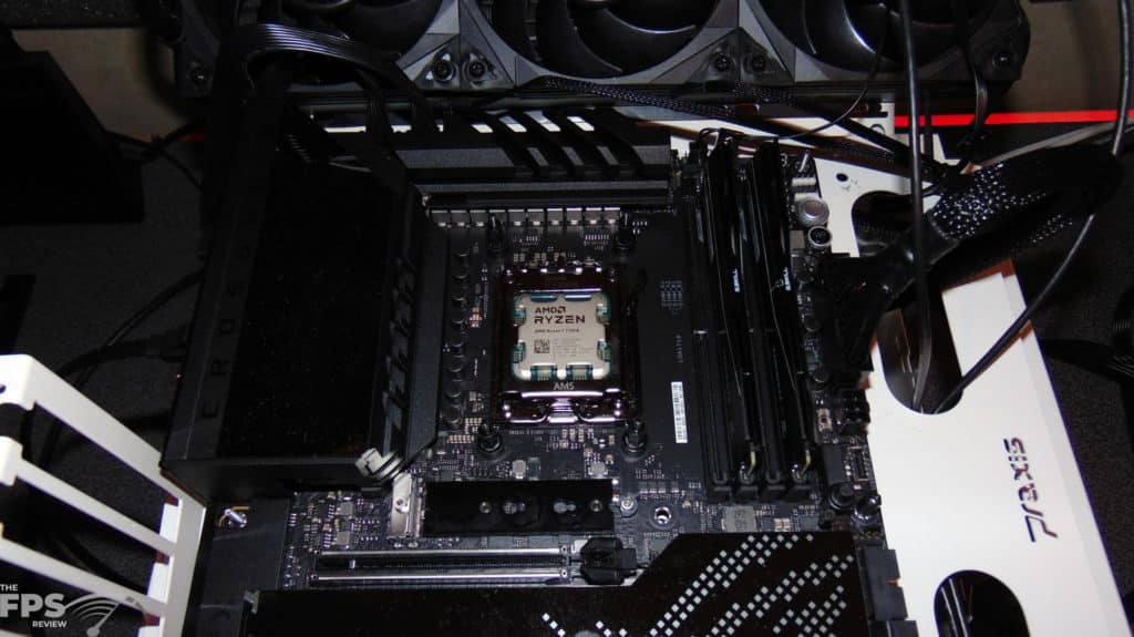 AMD Ryzen 7 7700X CPU Installed in Motherboard