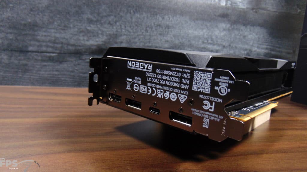 AMD Radeon RX 7900 XT Video Card I/O Ports