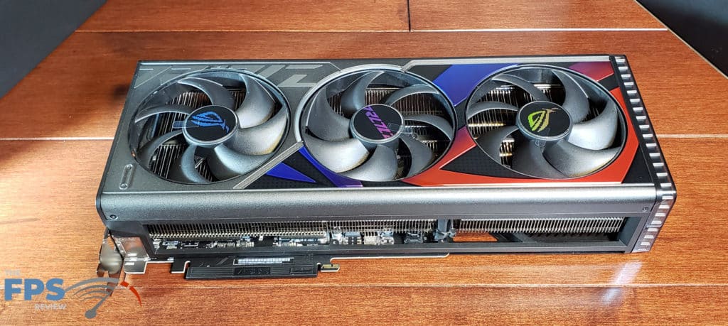 ASUS ROG Strix RTX4080 O16G OC Edition: Top of video card