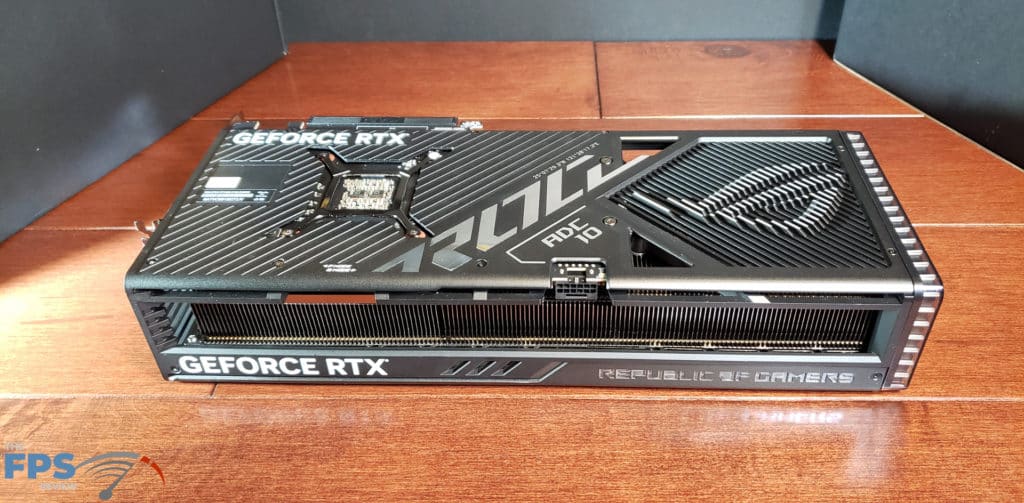 ASUS ROG Strix RTX4080 O16G OC Edition: back from out-side view