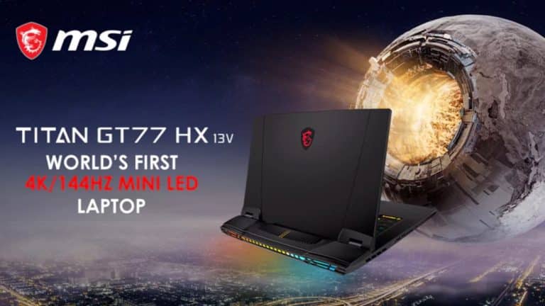 MSI TITAN GT77 HX Laptop Revealed Featuring the World’s First 4K/144Hz HDR Mini LED Display