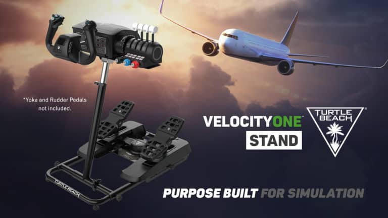 Turtle Beach Announces Availability of VelocityOne Stand for Flight Simulation and Racing Simulation Setups