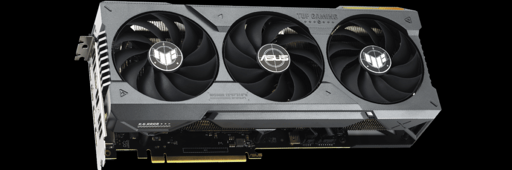 ASUS TUF Gaming GeForce RTX 4070 Ti 12GB OC Edition Video Card Top View