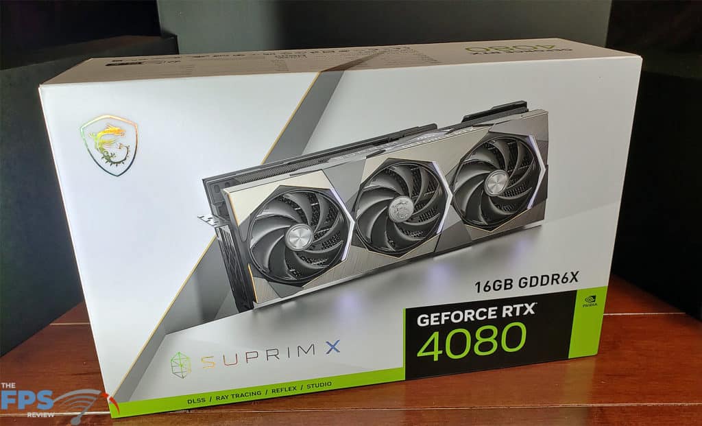 MSI GeForce RTX 4080 16GB SUPRIM X: Box front