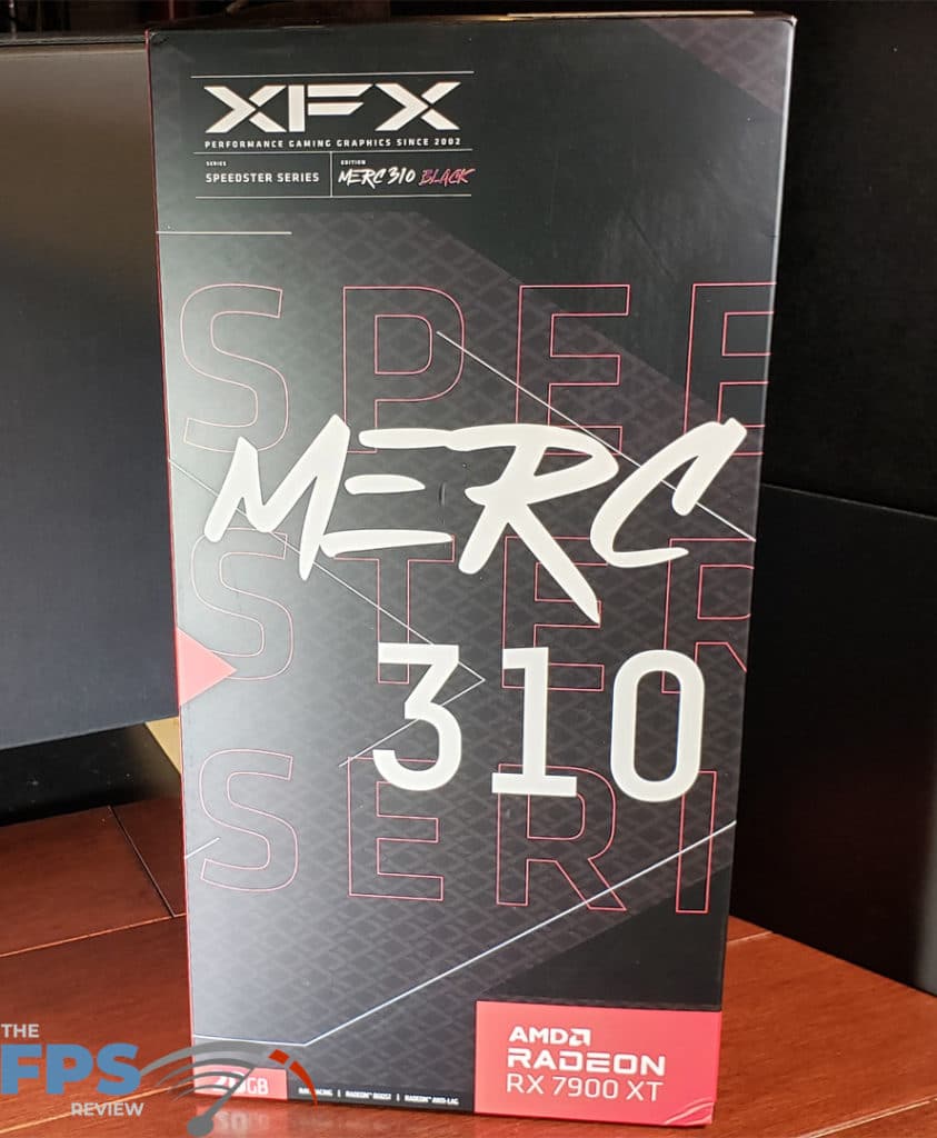 XFX SPEEDSTER MERC 310 Radeon 7900 XT Black Edition: Box front