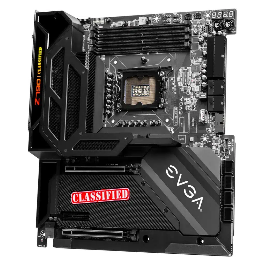 EVGA Z790 CLASSIFIED EATX Motherboard Featuring PCIe Gen5, 10Gb/s Lan