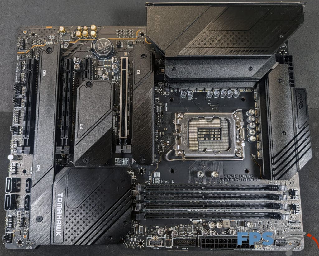 MSI MAG Z690 TOMAHAWK WIFI DDR4 Motherboard Top View