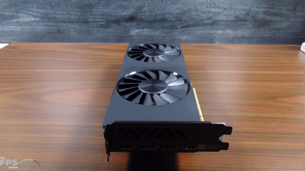 Intel Arc A750 Limited Edition Video Card Top of Card