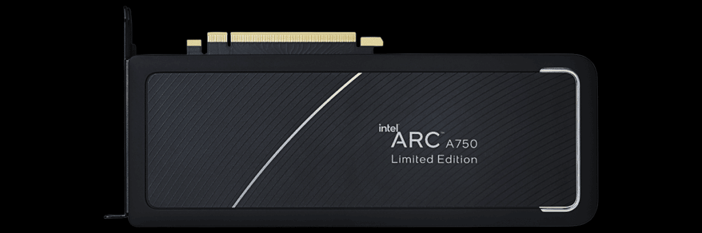 Intel Arc A750 Limited Edition Video Card Back View