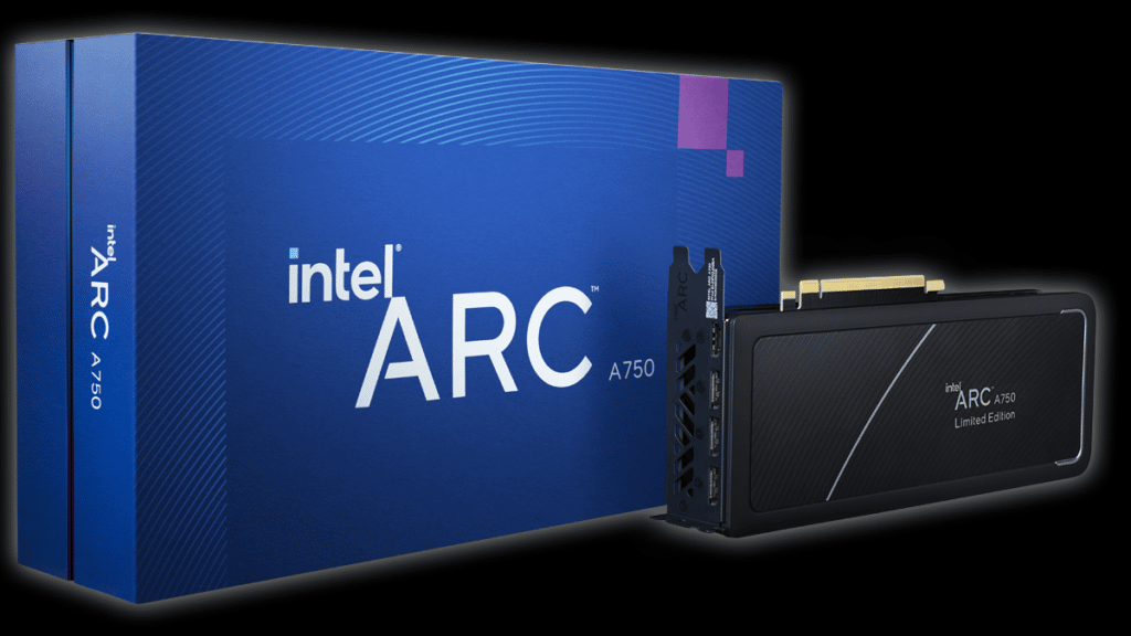 Intel Arc A750 Limited Edition Video Card and Box