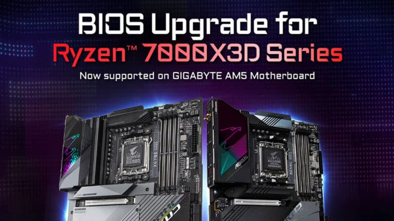 GIGABYTE Launches AMD Ryzen 7000X3D Series Support for X670, B650 Motherboards (“Up to 50% Boost in Gaming Performance”)