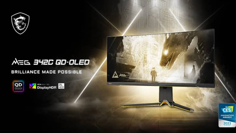 MSI Officially Announces MEG 342C QD-OLED Gaming Monitor