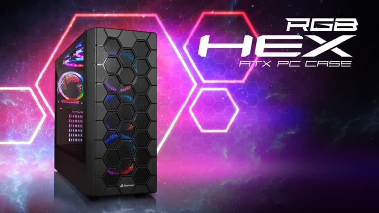 Sharkoon Announces RGB Hex High-Performance ATX Case with 3D Hexagon Design