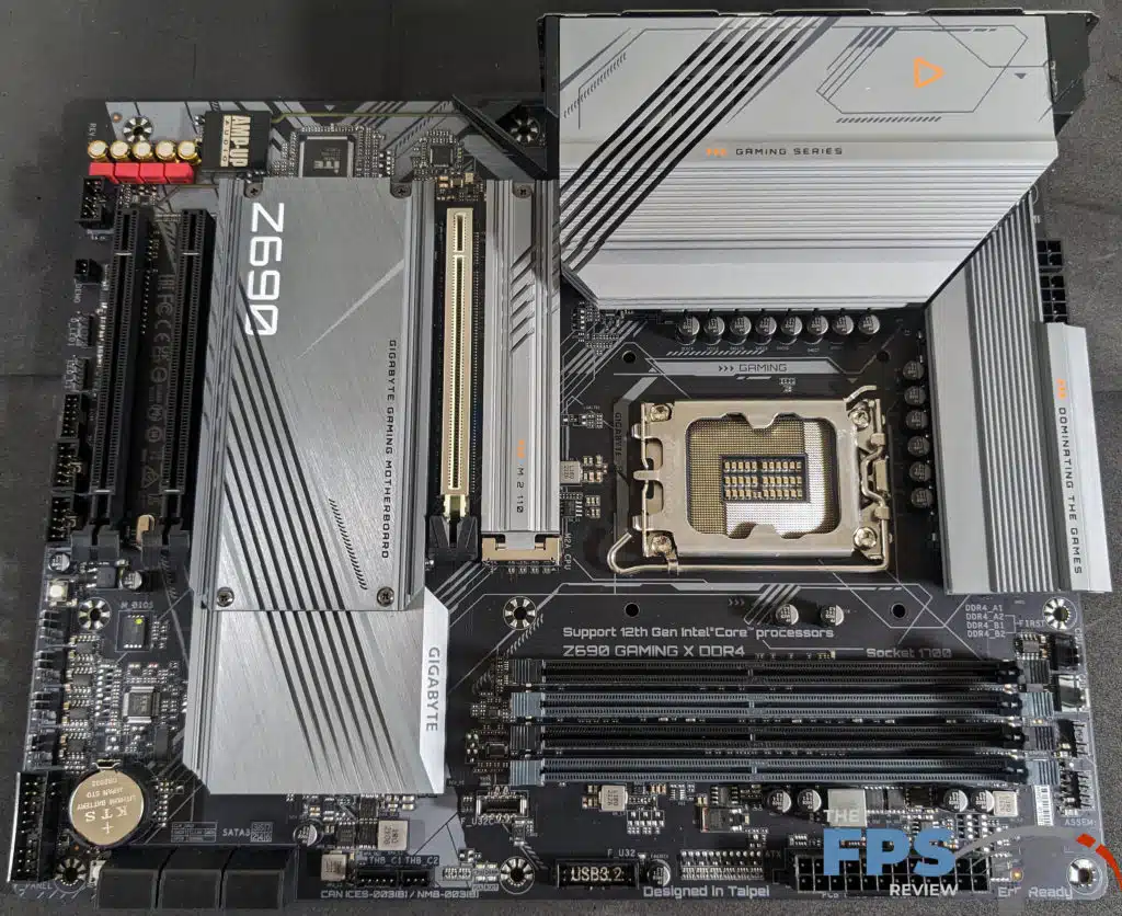 GIGABYTE Z690 GAMING X Motherboard PCB Top View.