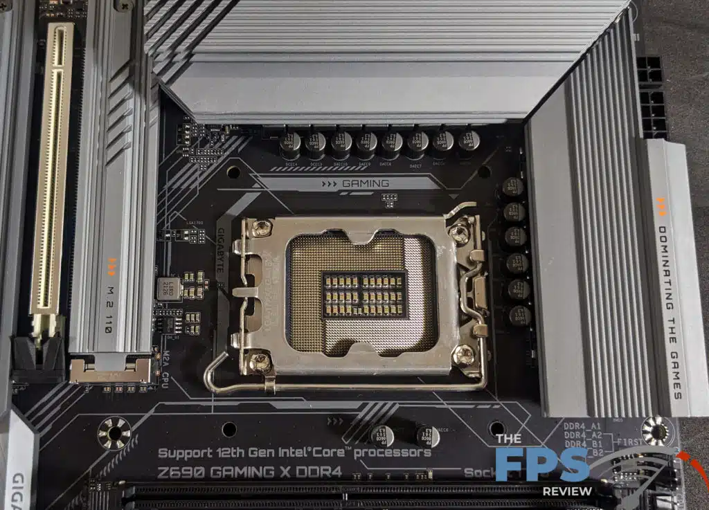 GIGABYTE Z690 GAMING X CPU Socket Top.