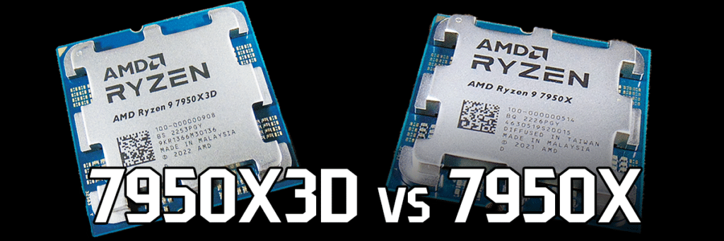 AMD Ryzen 9 7950X3D CPU and AMD Ryzen 9 7950X CPU