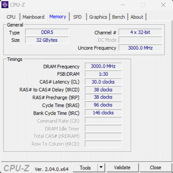 CPU-Z Screenshot of AMD Ryzen 9 7950X3D