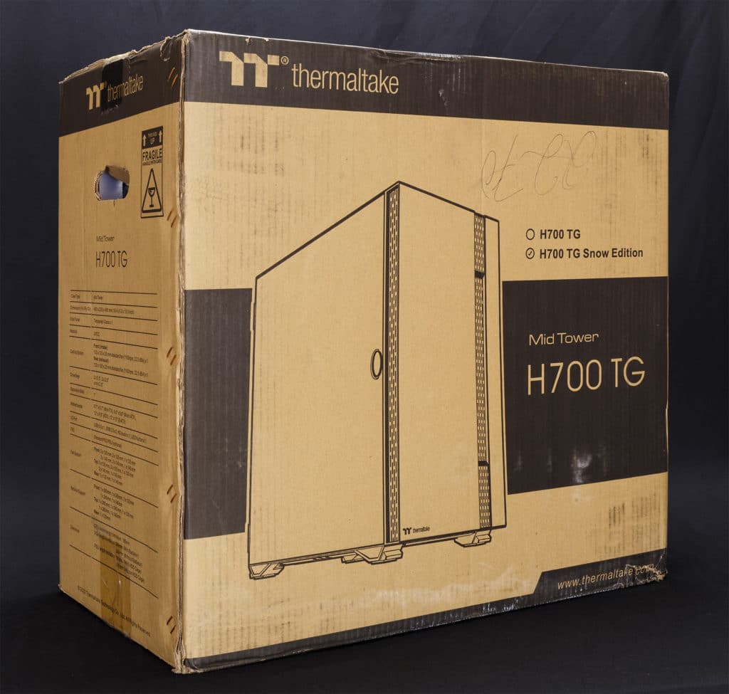 Thermaltake H700 TG Snow Edition box