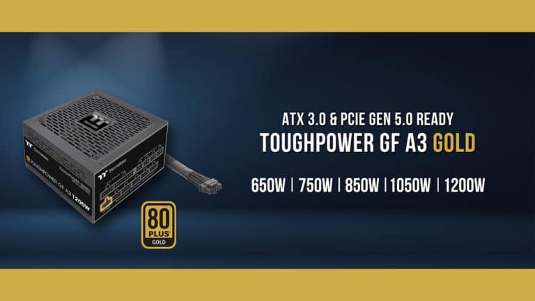 Thermaltake Unveils Toughpower GF A3 Power Supplies with ATX 3.0 Specification and Intel Voltage Regulation Standard
