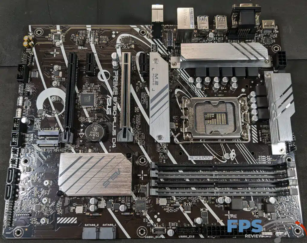 ASUS PRIME B760-PLUS D4 Motherboard Top.