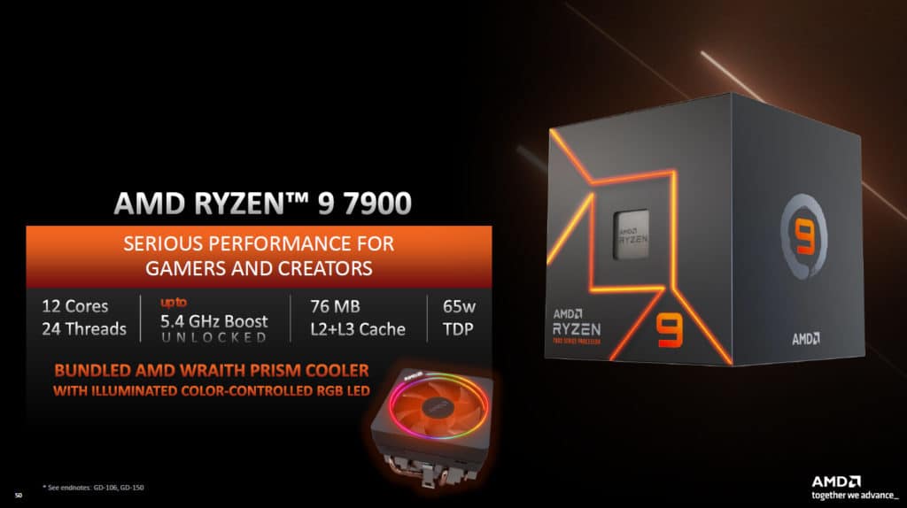 AMD Ryzen 9 7900 Product Briefing