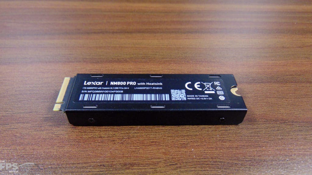 Lexar Professional NM800 PRO 1TB Gen4x4 NVMe M.2 SSD with Heatsink Back