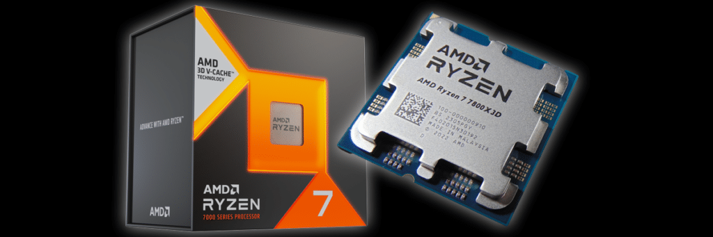 AMD Ryzen 7 7800X3D Box and CPU