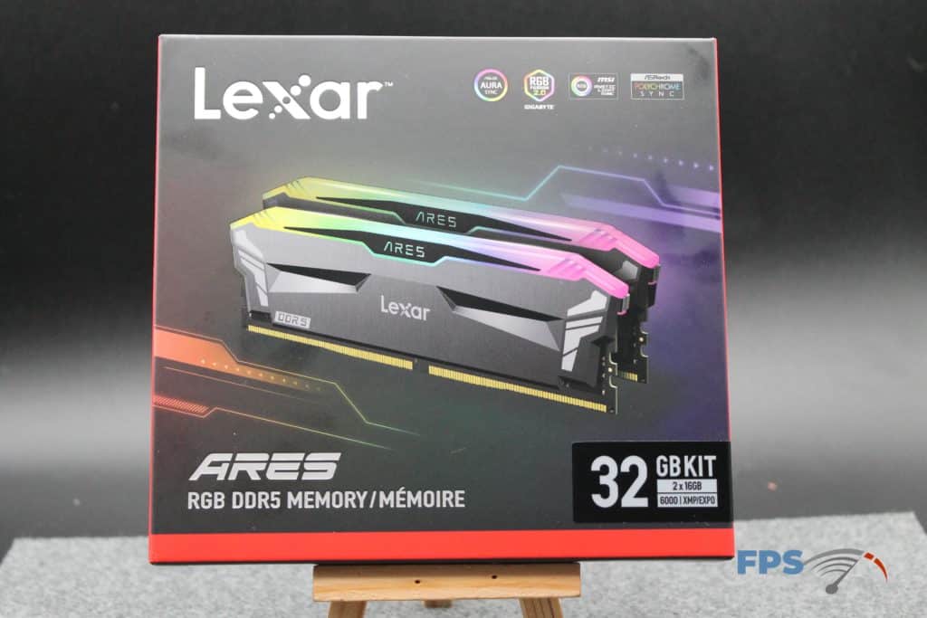 Lexar ARES RGB DDR5 32GB (2x16GB) 6000MHz Memory box front