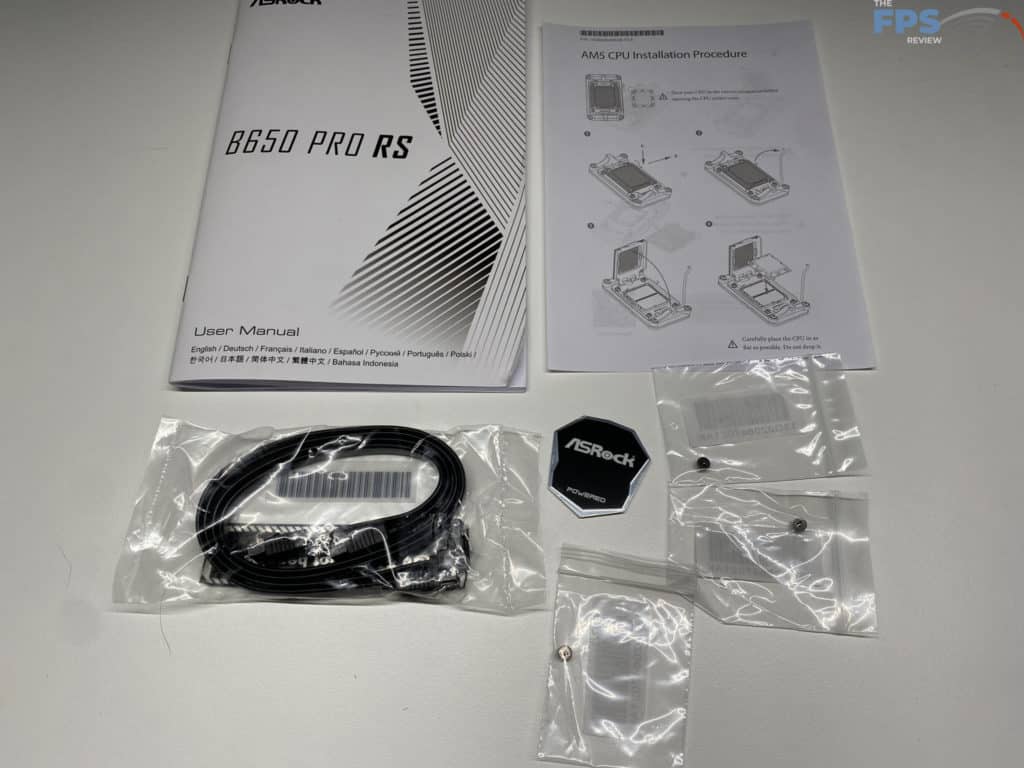 ASRock B650 Pro RSpackage contents