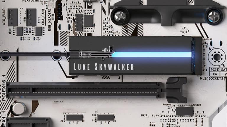 Seagate Launches Star Wars-Inspired Lightsaber Collection Special Edition FireCuda PCIe Gen 4 NVMe SSD with Three Custom LED Heatsink Designs from EKWB