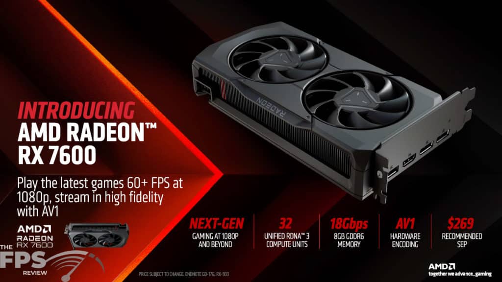 AMD Radeon RX 7600 Press Deck