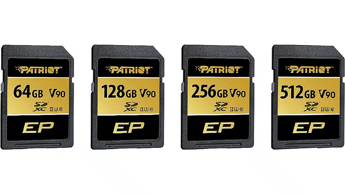 Patriot Launches V90 SDXC UHSII U3 Class 10 SD Card Built for