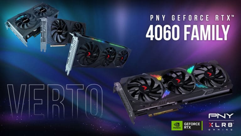 PNY Announces XLR8 Gaming VERTO EPIC-X RGB and VERTO Dual Fan GeForce RTX 4060 Series Graphics Cards