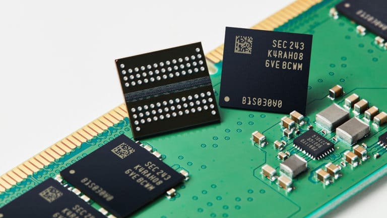Samsung Begins Mass Production of 16 Gb DDR5 DRAM on 12-Nanometer Process Technology