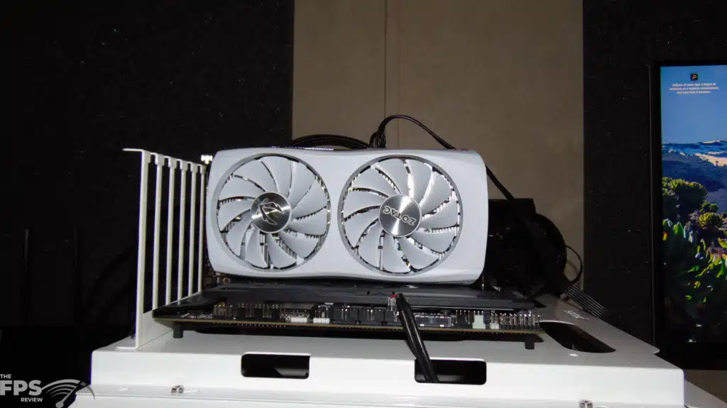 ZOTAC GAMING GeForce RTX 4060 8GB Twin Edge OC White Edition Installed in Computer