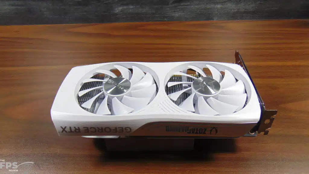 ZOTAC GAMING GeForce RTX 4060 8GB Twin Edge OC White Edition Top View