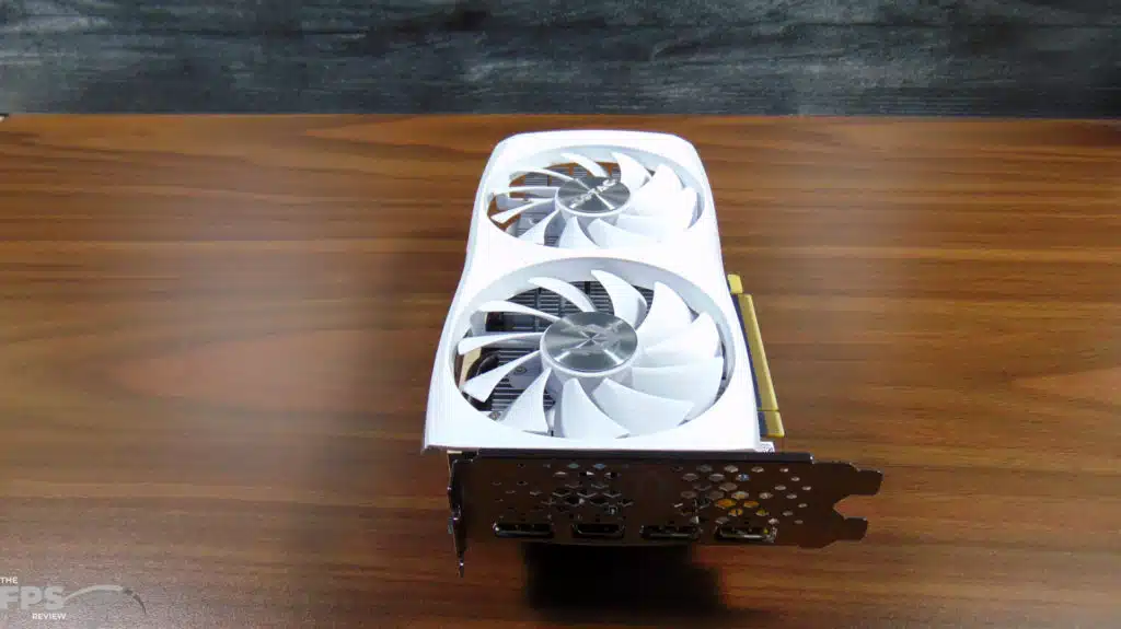 ZOTAC GAMING GeForce RTX 4060 8GB Twin Edge OC White Edition Top View