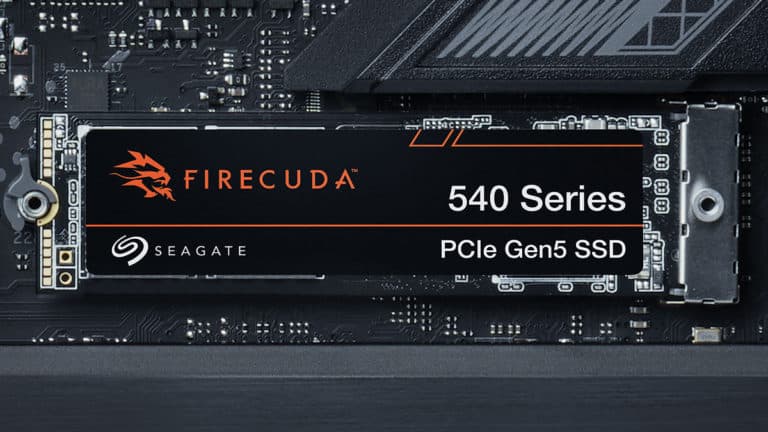 Seagate Announces Availability of FireCuda 540 PCIe Gen 5 NVMe SSD with Up to 10,000 MB/s Speeds