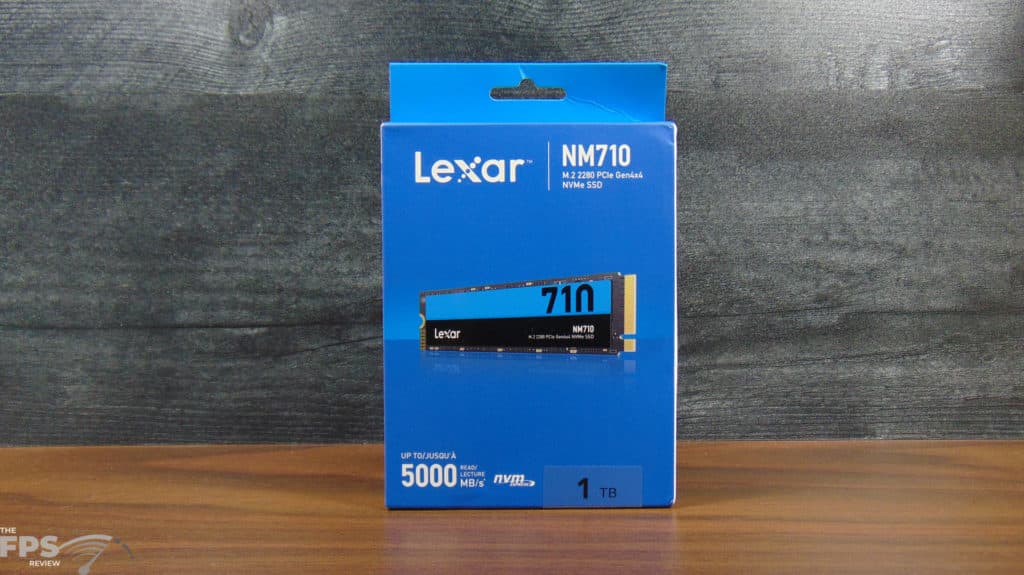 Lexar NM710 1TB PCIe Gen4 M.2 NVMe SSD Box Front