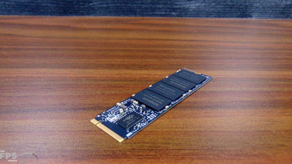 Lexar NM710 1TB PCIe Gen4 M.2 NVMe SSD Bare SSD Top View Angled