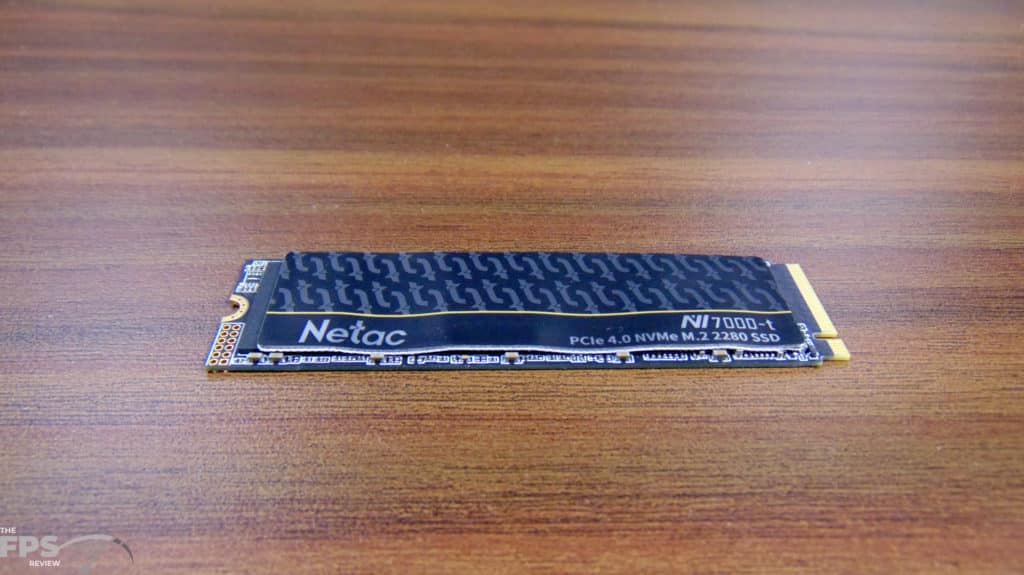 Netac NV7000-t 1TB PCIe Gen4 M.2 NVMe SSD Heat Spreader Installed