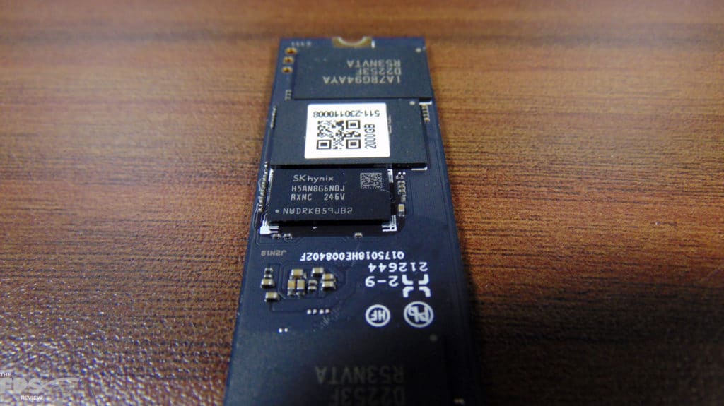 addlink S95 2TB PCIe Gen4 M.2 NVMe SSD dram back view