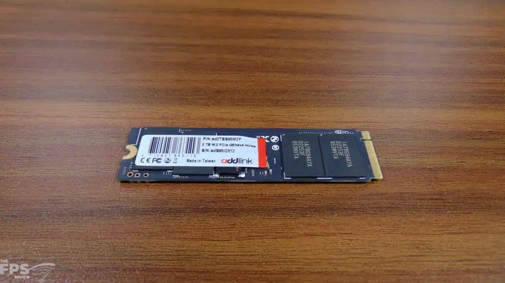 addlink S95 2TB PCIe Gen4 M.2 NVMe SSD back view